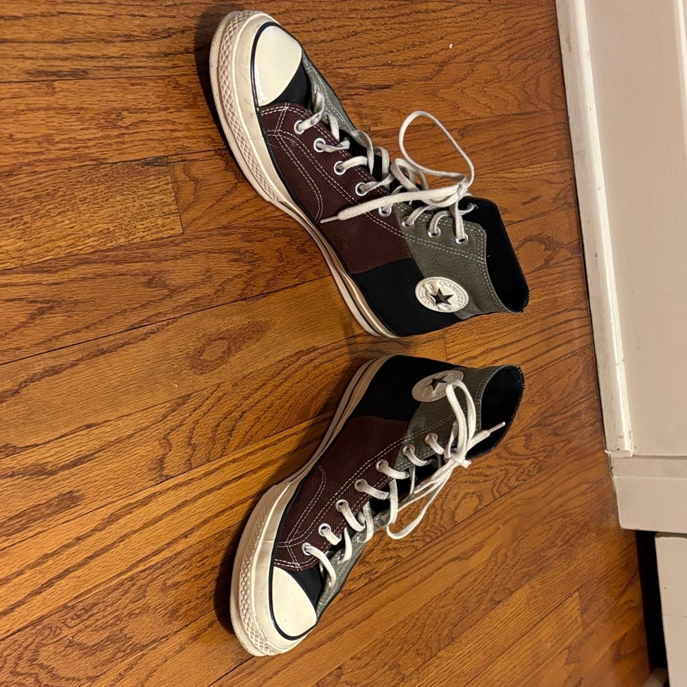 Converse Patchwork High-Tops With Cool Cut-Out St… - image 1